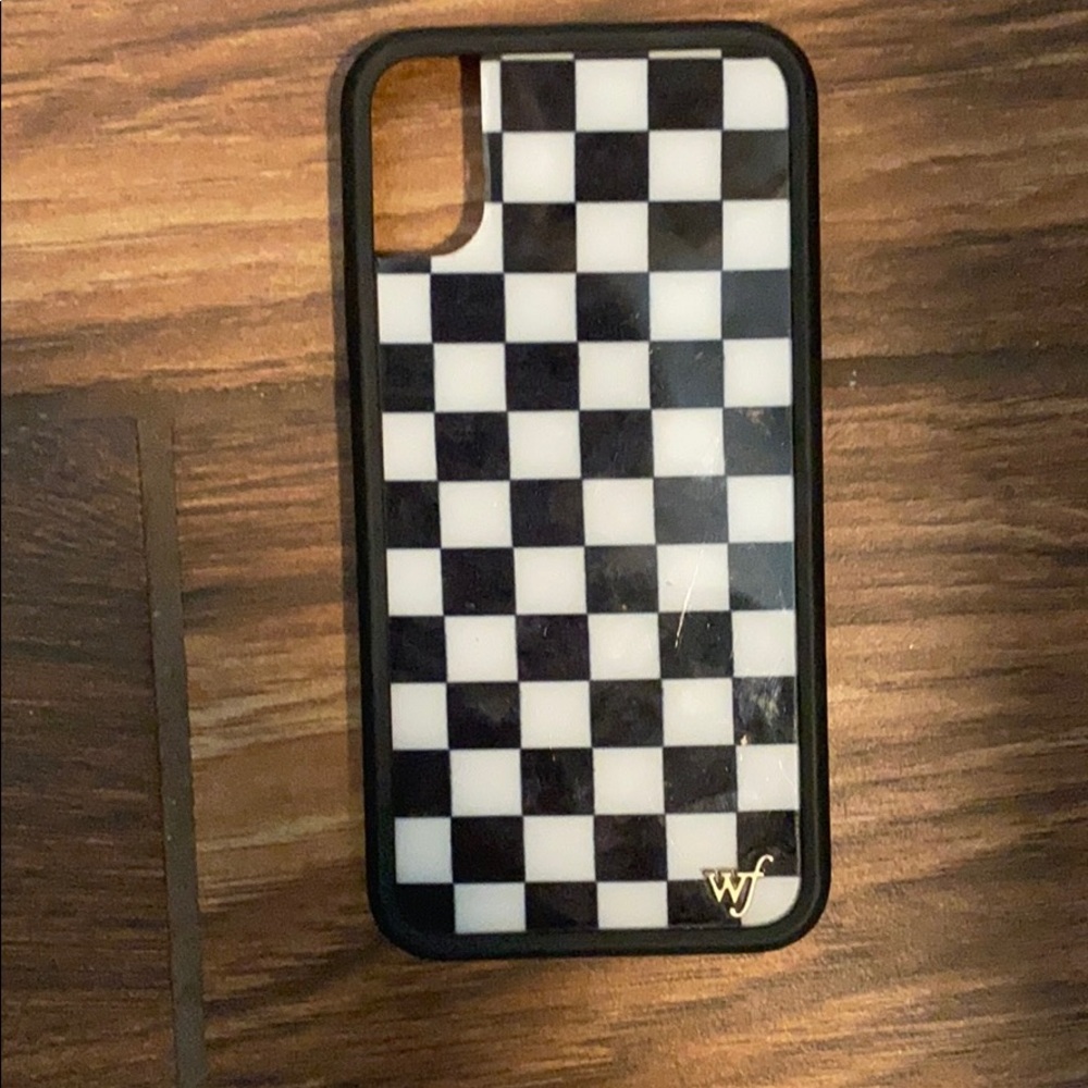 wildflower checkered iphone x case